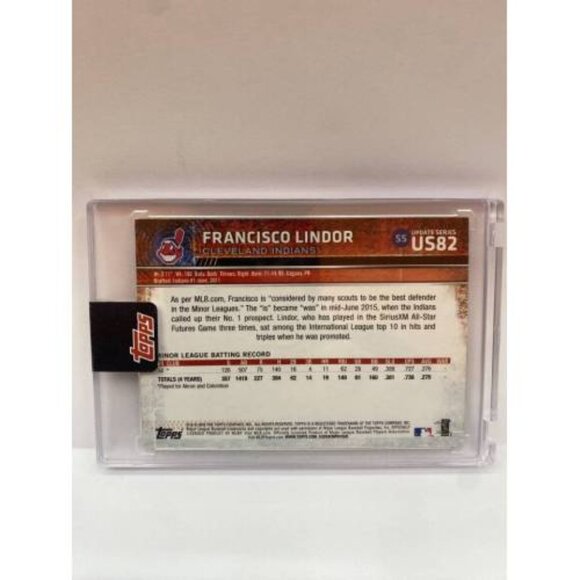2015 Topps Update Francisco Lindor Rookie #US82 Encased RC (MISC14) - Picture 2 of 2